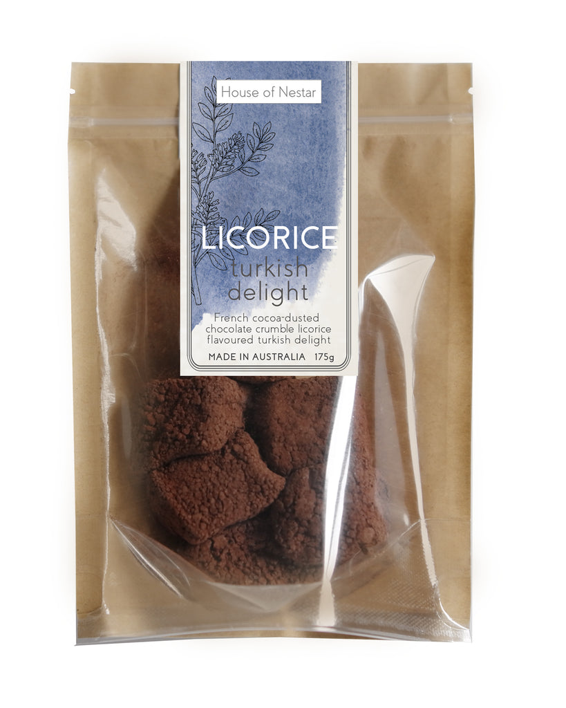 Licorice Crumble Turkish Delight