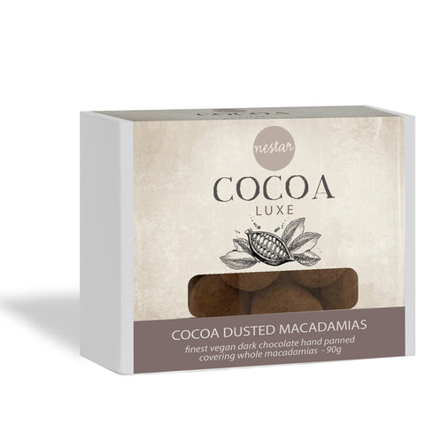 Cocoa Luxe - Cocoa Dusted Macadamias - Nestar Chocolates