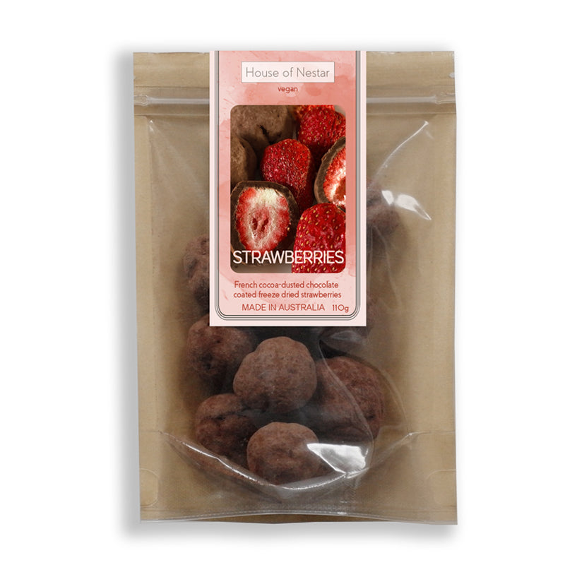 AUSTRALIAN FREEZE DRIED STRAWBERRIES COCOA DUSTED