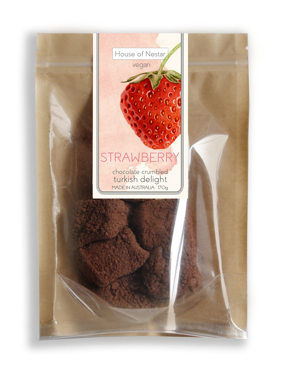 Strawberry Crumble Turkish Delight - Nestar Chocolates